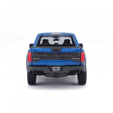 31266BUМашинка die-cast 2017 Ford F-150 Raptor, 1:24, синяя, открывающиеся двери